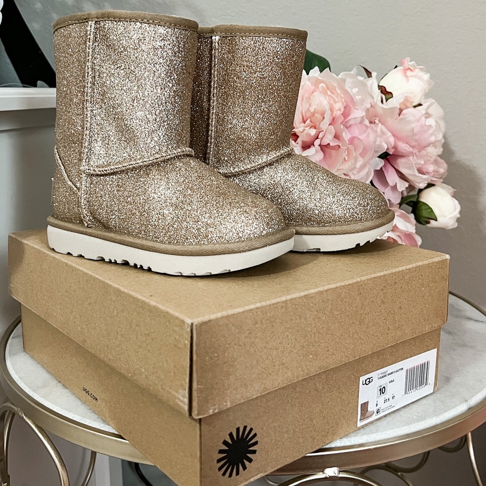 UGG Gold Glitter Boots